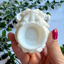 Load image into Gallery viewer, Sparkly White Jade Marble Dragon Turtle Sphere Holders