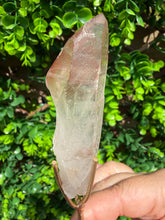 Load image into Gallery viewer, Natural Pink Lemurian Quartz on Custom Stand