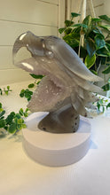 Load image into Gallery viewer, Hand Carved Agate Eagle with Amethyst
