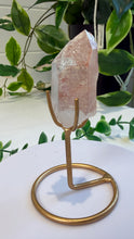 Load image into Gallery viewer, Natural Pink Lemurian Quartz on Custom Stand from Brazil