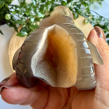 Load image into Gallery viewer, Druzy Agate Goat Head Carving