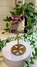 Load image into Gallery viewer, Mookaite Jasper Wolf Head with custom stand|Hand Carved