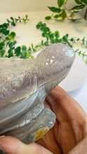Load image into Gallery viewer, Agate Tortoise with Amethyst