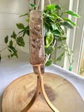 Load image into Gallery viewer, High Quality Smokey Quartz Moon with Inclusions on Stand
