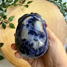 Load image into Gallery viewer, Sodalite Skull Carving