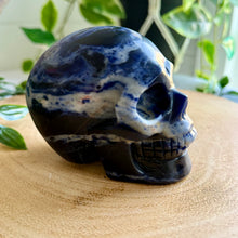 Load image into Gallery viewer, Sodalite Skull Carving