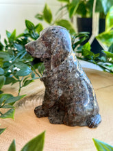Load image into Gallery viewer, Yooperlite Dog Carving|Yooperlite Crystal|UV Reactive Crystal