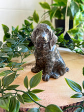 Load image into Gallery viewer, Yooperlite Dog Carving|Yooperlite Crystal|UV Reactive Crystal
