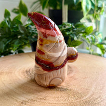 Load image into Gallery viewer, Hand Carved Mookaite Gnome | 'Dudley' Gonk Figure