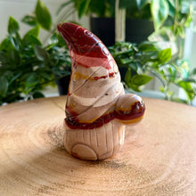 Load image into Gallery viewer, Hand Carved Mookaite Gnome | 'Dudley' Gonk Figure