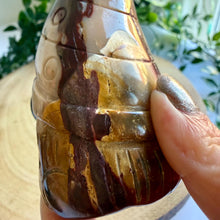 Load image into Gallery viewer, Hand Carved Mookaite Gnome | "Buddy" Gonk Figure