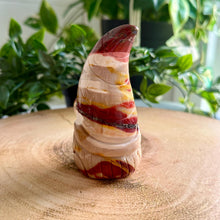Load image into Gallery viewer, Hand Carved Mookaite Gnome | 'Dudley' Gonk Figure