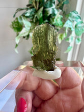 Load image into Gallery viewer, Moldavite Piece from Chlum, Czech Republic|Tektite|High Vibration Crystal
