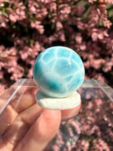 Load image into Gallery viewer, Larimar Sphere 1.83cm|Crystal Energy|Throat Chakra|Crystal Gift