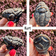 Load image into Gallery viewer, Silver Sheen Obsidian Money Frogs|Three Legged Toads|Prosperity Symbol|Abundance Crystal Gift