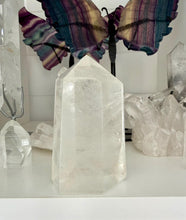 Load image into Gallery viewer, Clear Quartz Tower from Madagascar|Crystal Point|Home Decor|Crystal Energy