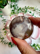 Load image into Gallery viewer, Pink Lace Chalcedony Cookie|Round Flat Stone|Palm Stone|Pocket Crystal