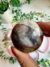 Load image into Gallery viewer, Pink Lace Chalcedony Cookie|Round Flat Stone|Palm Stone|Pocket Crystal