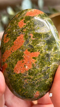 Load image into Gallery viewer, Unakite Palmstone|Consciously Sourced|Crystal Carving
