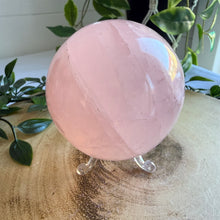 Load image into Gallery viewer, Rose Quartz Sphere (8cm) from Madagascar
