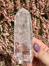 Load image into Gallery viewer, Clear Quartz Point from Brazil|Natural Clear Quartz|Clear Quartz Tower| Master Healer|Consciously Sourced
