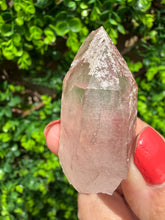 Load image into Gallery viewer, Natural Pink Lemurian Quartz on Custom Stand
