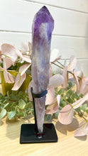 Load image into Gallery viewer, Amethyst Root in Stand|Amethyst from Brazil|Consciously Sourced|Natural Amethyst|Crystal in Stand|Statement Crystal
