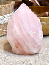 Load image into Gallery viewer, Rose Quartz Top Polished Point|Generator|Raw Crystal|Carving
