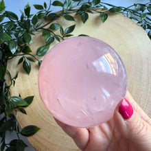 Load image into Gallery viewer, Rose Quartz Sphere (8cm) from Madagascar
