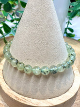 Load image into Gallery viewer, Prehnite 6mm Beaded Bracelet|Consciously Sourced|Gemstone Stretch Bracelet|Crystal Beaded Bracelet
