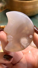 Load image into Gallery viewer, Flower Agate Moon|Consciously Sourced|Crystal Carving
