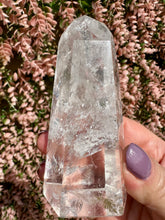 Load image into Gallery viewer, Clear Quartz Point from Brazil|Natural Clear Quartz|Clear Quartz Tower| Master Healer|Consciously Sourced
