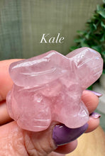 Load image into Gallery viewer, Rose Quartz Bunny Rabbit|Rabbit Crystal Carving|Consciously Sourced|Crystal Carving|Crystal Gifts
