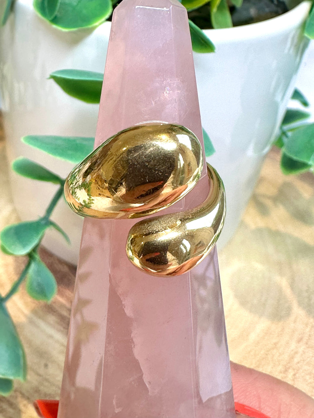 18k Gold Plated Stainless Steel Adjustable Wrap Ring|Boho Jewellery|Finger or Thumb Ring|Statement Ring|Adjustable Rings