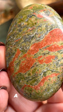 Load image into Gallery viewer, Unakite Palmstone|Consciously Sourced|Crystal Carving
