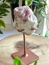 Load image into Gallery viewer, Pink Tourmaline on Stand from Brazil
