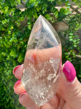 Load image into Gallery viewer, Light Smokey Quartz Flame from Brazil|High Quality|Consciously Sourced|Crystal Carving|Crystal Healing
