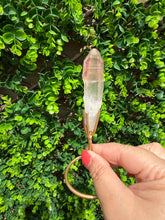 Load image into Gallery viewer, Natural Pink Lemurian Quartz on Custom Stand

