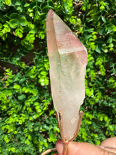 Load image into Gallery viewer, Natural Pink Lemurian Quartz on Custom Stand
