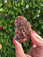 Load image into Gallery viewer, Spessartine Garnet on Feldspar Specimen

