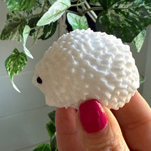 Load image into Gallery viewer, Sparkly White Jade Hedgehog Carving
