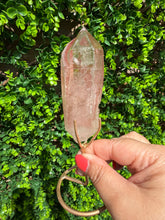 Load image into Gallery viewer, Natural Pink Lemurian Quartz on Custom Stand
