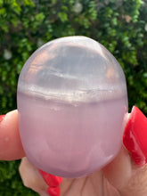 Load image into Gallery viewer, Lilac Fluorite|Lavender Fluorite|Yttrium Fluorite Palm Stone
