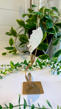 Load image into Gallery viewer, Clear Quartz Rose Carving on Custom Stand|Home Decor
