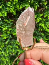 Load image into Gallery viewer, Natural Pink Lemurian Quartz on Custom Stand

