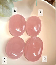 Load image into Gallery viewer, Rose Quartz Palmstones|Consciously Sourced|Crystal Palms
