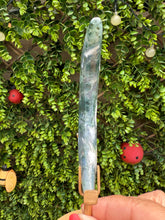Load image into Gallery viewer, Moss Agate Moon on Stand
