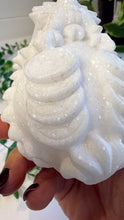 Load image into Gallery viewer, White Sparkley Jade Marble Dragon Turtle
