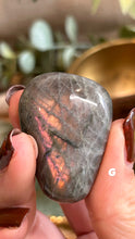 Load image into Gallery viewer, Labradorite Palms (Small)|Consciously Sourced|Crystal Carving
