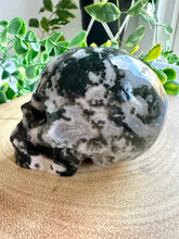 Load image into Gallery viewer, Moss Agate Skull Carving - Ron
